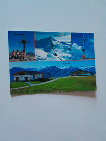 AK Neukirchen am Großvenediger. Bergrestaurant mit Panoramablick Wildkogelgipfel Großvenediger Frühmessergipfel.