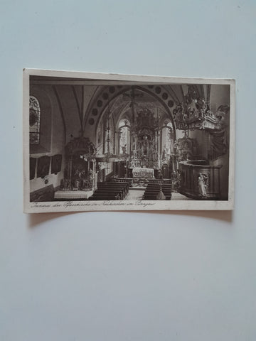 AK Neukirchen. Inneres der Pfarrkirche.