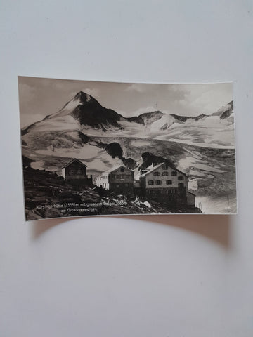 AK Kürsingerhütte mit grossem Geiger am Grossvenediger. (1929)