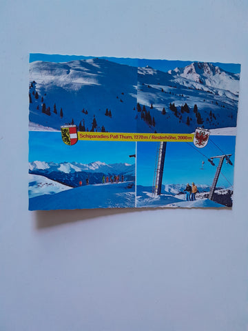 AK Schiparadies Paß Thurn Resterhöhe.
