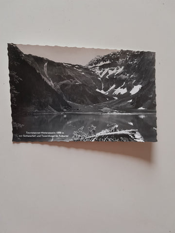 AK Touristenrast Hinterseealm mit Schleierfall und Tauernkogel im Felbertal.