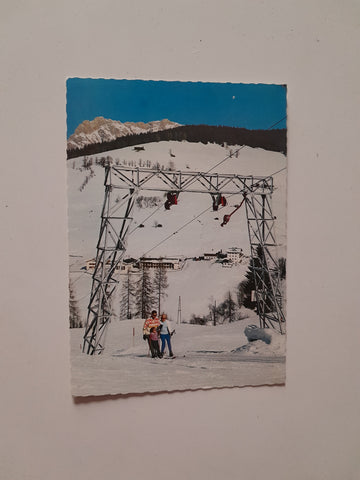 AK Skiparadies Hintermoos. Mit Hotel Hintermoos und Bundessportschule, Handler Lift.