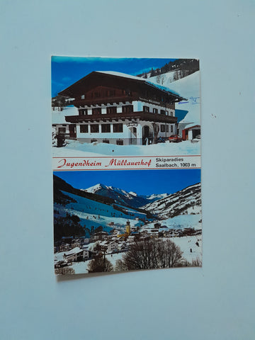 AK Saalbach. Jugendheim Müllauerhof W. u. G. Müllauer.