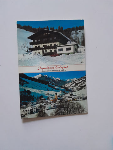 AK Saalbach 7. Jugendheim Eibinghof Bes. A. Riedlsperger.