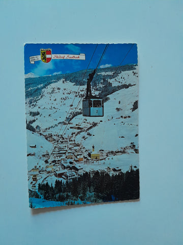 AK Saalbach. Seilbahn zum Schattenberg.