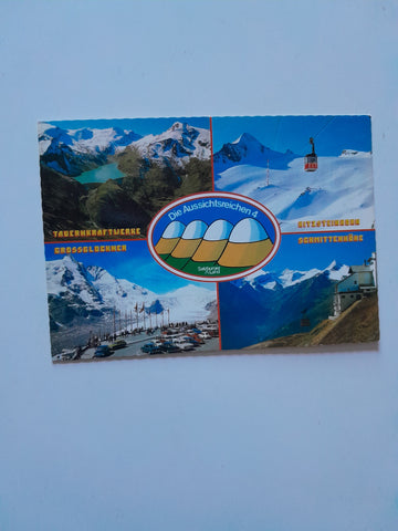 AK Die Aussichtsreichen 4. Tauernkraftwerke Grossglockner Kitzsteinhorn Schmittenhöhe.