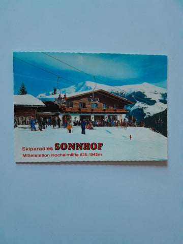 AK Skiparadies Sonnhof. Mittelstation Hochalmlifte. Hinterglemm.
