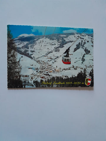 AK Saalbach. Seilbahn zum Schattenberg.