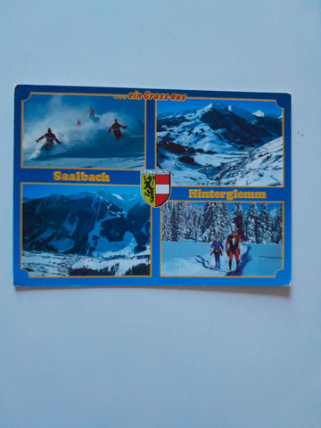 AK Ein Gruss aus Saalbach Hinterglemm.