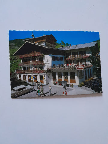 AK Saalbach. Hotel Saalbacher Hof und Tannenhof. Bes. H. Dschulnigg.