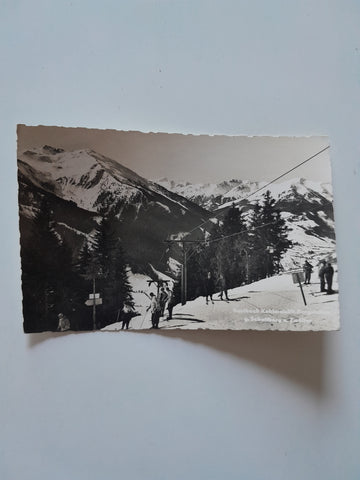AK Saalbach. Kohlmaislift Bergstation g. Schattberg u. Zwölfer.