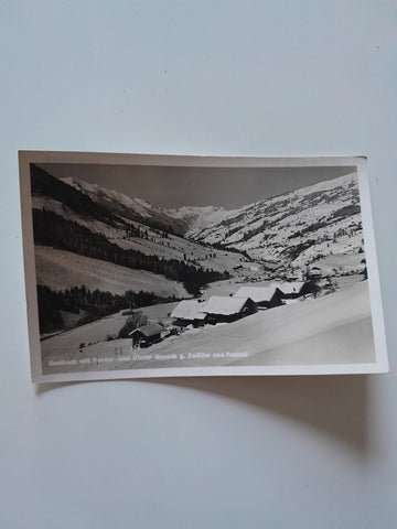 AK Saalbach mit Vorder- und Hinter-Ronach g. Zwölfer und Penhab.