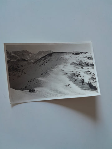 AK Schönleithenhütte mit Assitzkogel und Hochkönig. (1932)