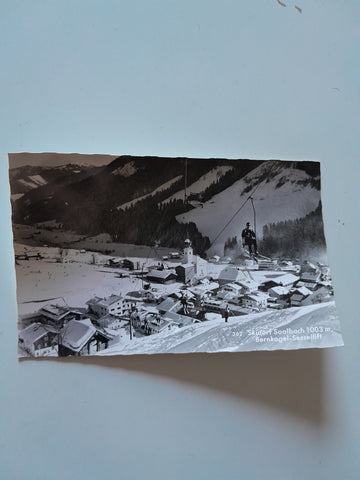 AK Saalbach. Bernkogel Sessellift.