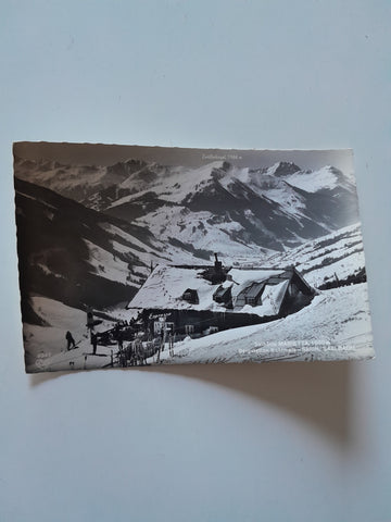 AK Saalbach. Skihütte Marietta. Bergstation Kohlmais-Skilift.