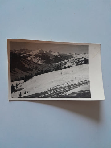 AK Saalbach. Hüttenstempel Simonshaus.