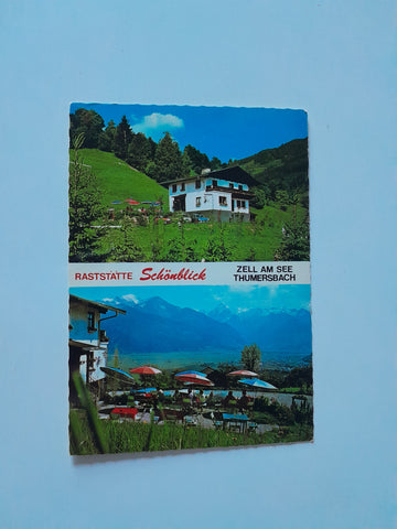 AK Zell am See / Thumersbach 79. Raststätte Schönblick Bes. Alois und Juliane Eder.