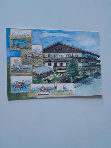 AK Zell am See. Der Wieshof Restaurant und Pension Franz Wartbichler.