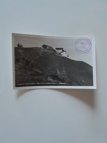 AK Berghotel Schmittenhöhe mit Elisabethkirchlein u. Seilbahn. (1937)