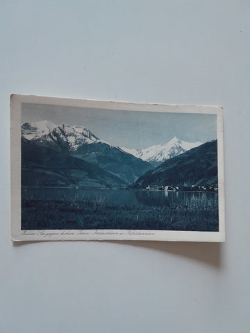 AK Zeller See gegen Hohen Tenn, Imbachhorn u. Kitzsteinhorn. (1924)
