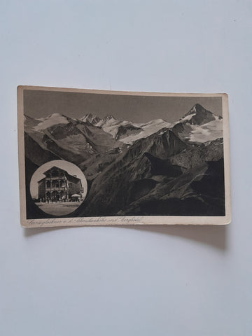 AK Grossglockner v.d. Schmittenhöhe und Berghotel.  (1927)