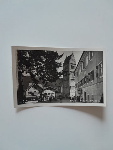 AK Zell am See. Stadtplatz mit Pfarrkirche.