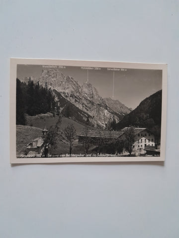 AK Hirschbichl. Übergang vom Berchtesgadner Land ins Salzburgerland.
