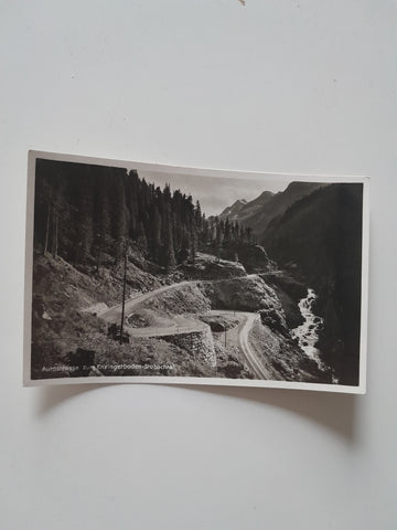 AK Autostrasse zum Enzingerboden Stubachtal. (1932)