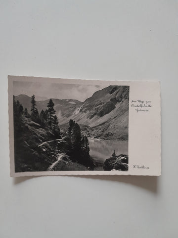 AK Am Wege zur Rudolfshütte Grünsee.