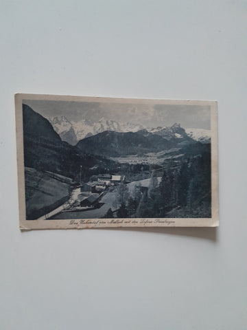AK Das Unknertal von Melleck mit den Loferer Steinbergen.