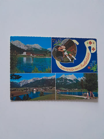 AK Herzliche Grüße aus Saalfelden. Ritzensee.