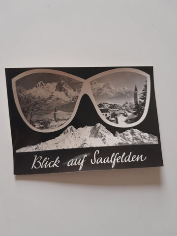 AK Blick auf Saalfelden.