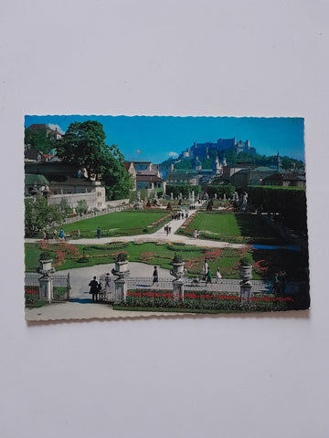 AK Salzburg. Mirabellgarten.