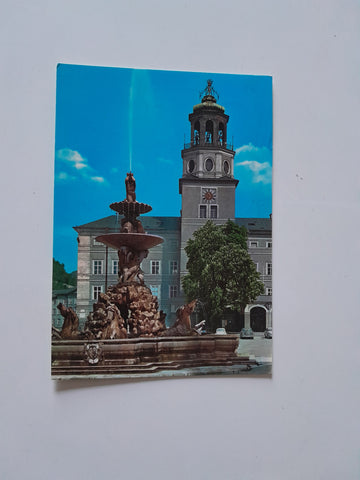 AK Salzburg. Residenzbrunnen und Glockenspiel.