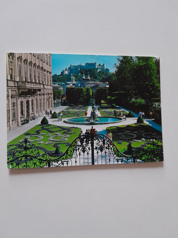 AK Salzburg. Mirabellgarten.