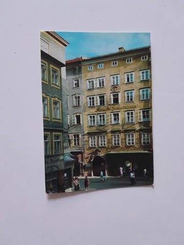 AK Salzburg. Mozarts Geburtshaus. Getreidegasse.