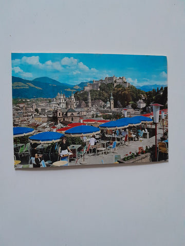 AK Salzburg. Blick vom Cafe Winkler.