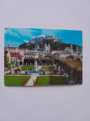AK Salzburg. Mirabellgarten.