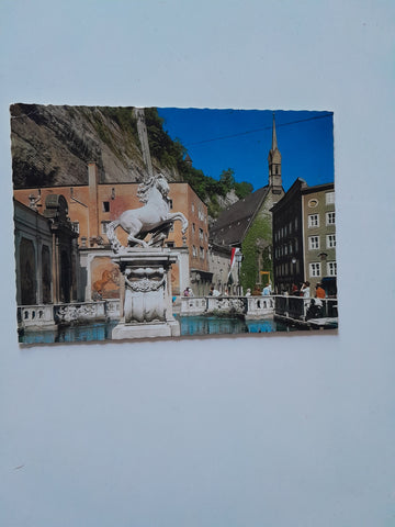 AK Salzburg. Sigmundsplatz mit Hofmarstallschwemme.