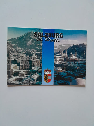 AK Salzburg im Winter.