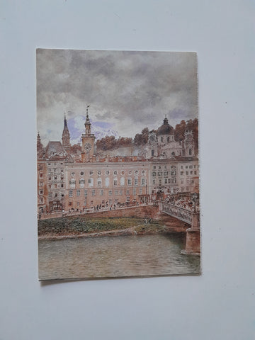 Karte Salzburg, Rudolfskai. (Rudolf von Alt)