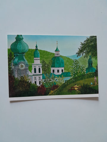 Karte Salzburg. Blick vom Mönchsberg. (Regina Dapra)
