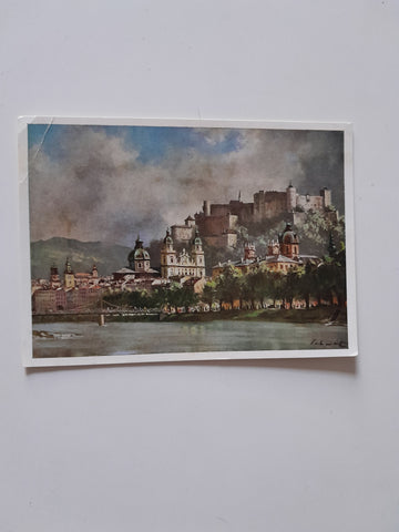 AK Salzburg mit Salzach.