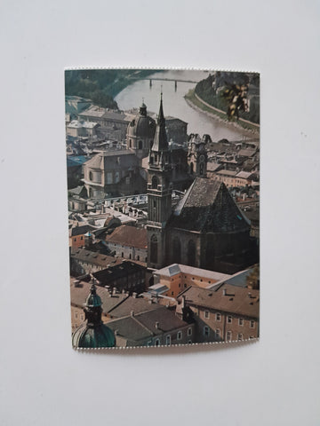 AK Salzburg. Stadtblick von der Feste Hohensalzburg.