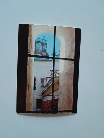 AK Salzburg. Blick aus der Mozartschen Wohnung auf die Kollegienkirche.
