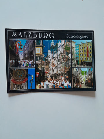 AK Salzburg Getreidegasse.
