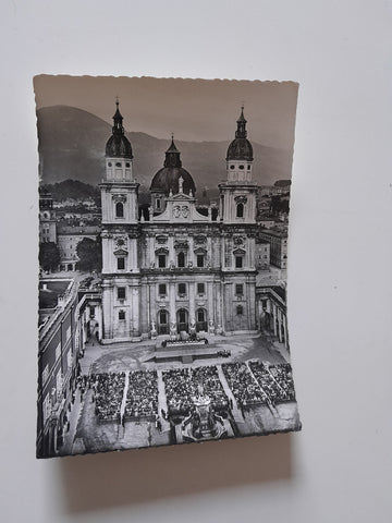 AK Salzburg. Dom und Jedermann Festspiele.