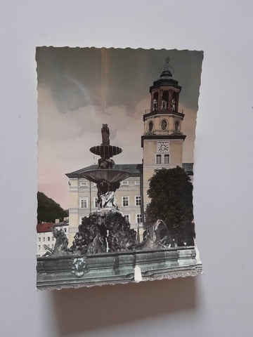 AK Salzburg. Residenzbrunnen u. Glockenspiel.
