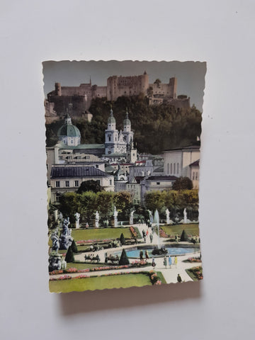 AK Salzburg. Mirabellgarten.