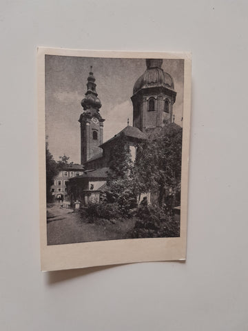 AK St. Peter. Salzburg. Blick in das Längsschiff.